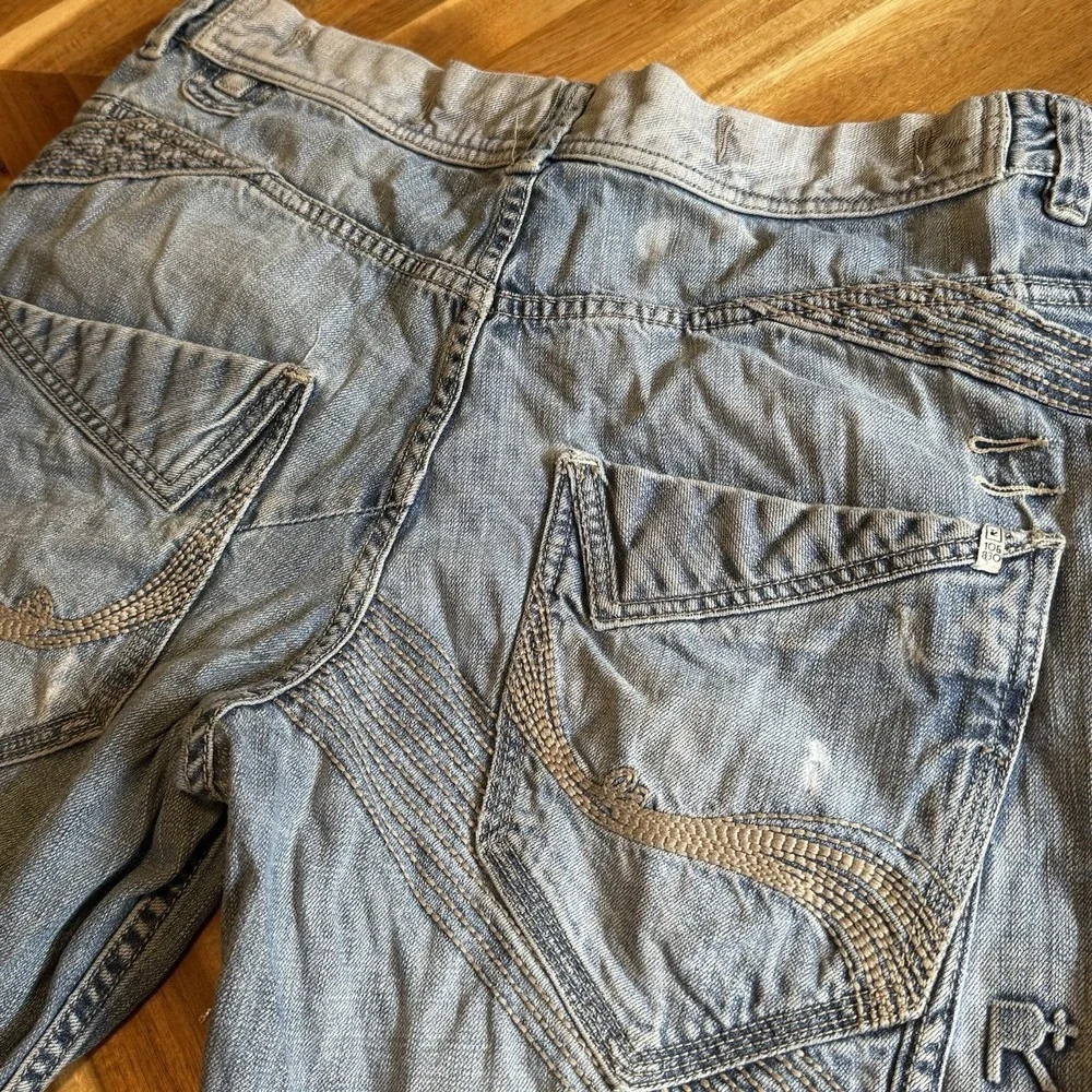 Rocawear Original Fit Jeans Mens 38 x30 Med Wash Baggy Denim Pocket Y2K‎ Hip Hop